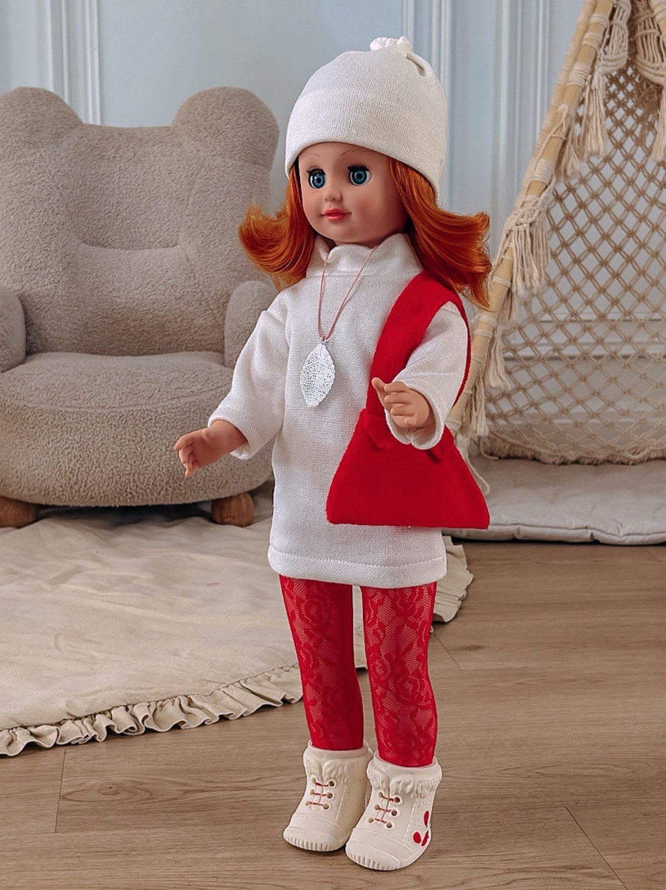 Кукла большая (ростовая) СТРАНА КУКОЛ говорящая Стелла высота 60 см 22-03.3 - фото 29