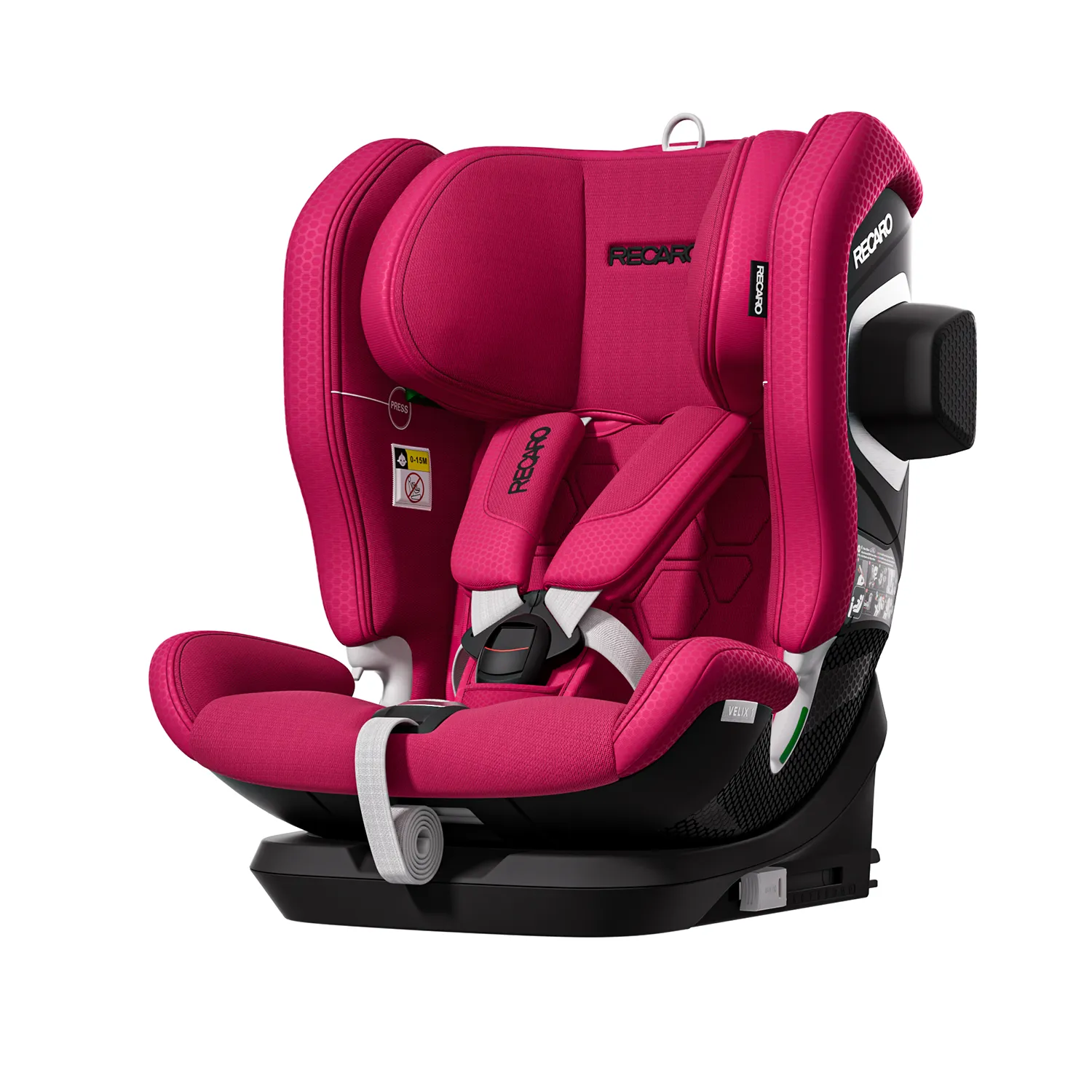 Автокресло Recaro Velix 1 Isofix 1/2/3 (9-36 кг) розовый - фото 3