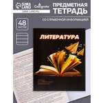 Тетрадь предметная Литература 3D 48л линейка 5927002