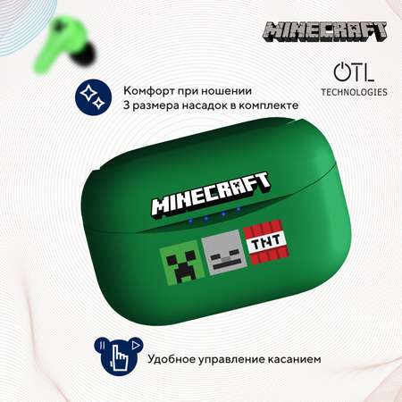 Наушники беспроводные OTL Technologies Minecraft Creeper