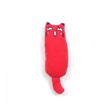 Игрушки для кошек ZDK с кошачьей мятой Набор 3шт розовый серый красный ZooWell