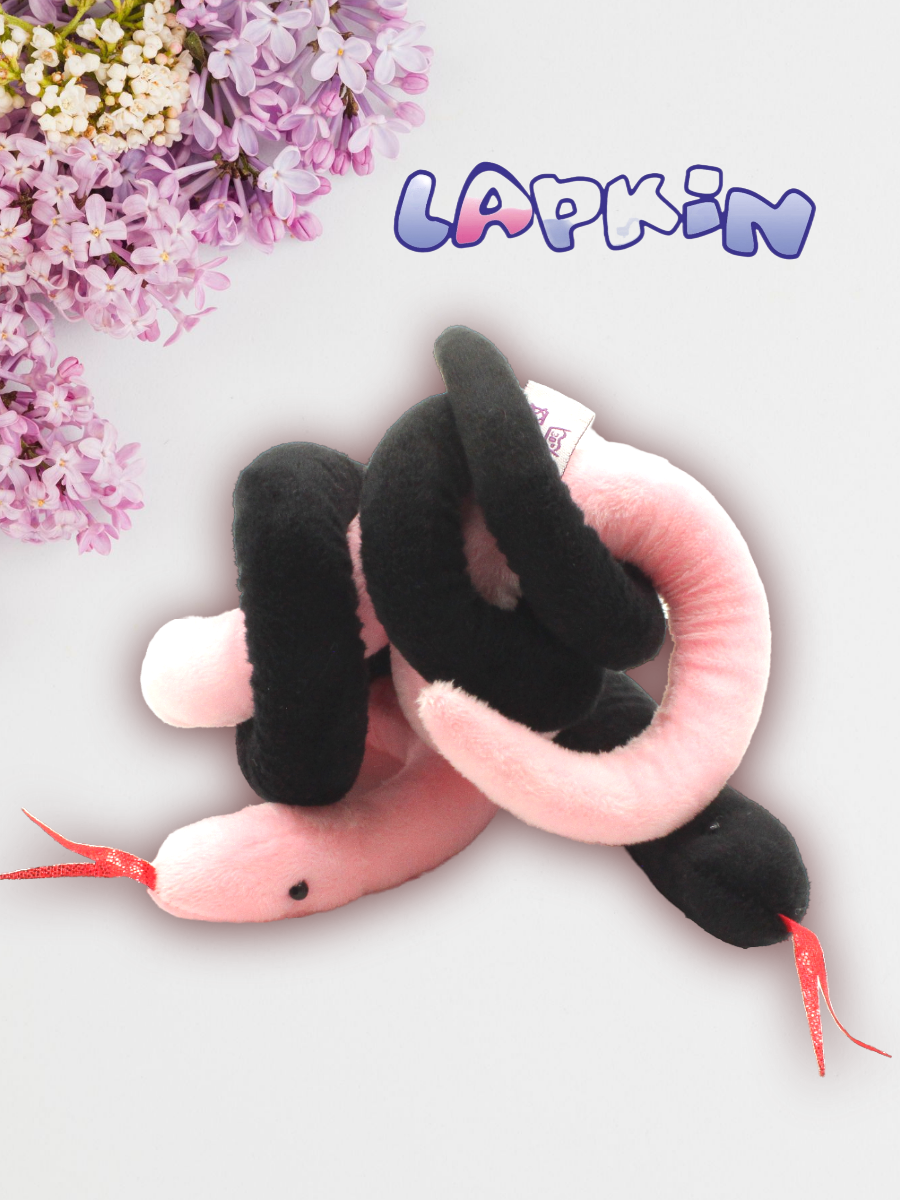 Игрушка мягкая Lapkin змея 7 см - фото 6