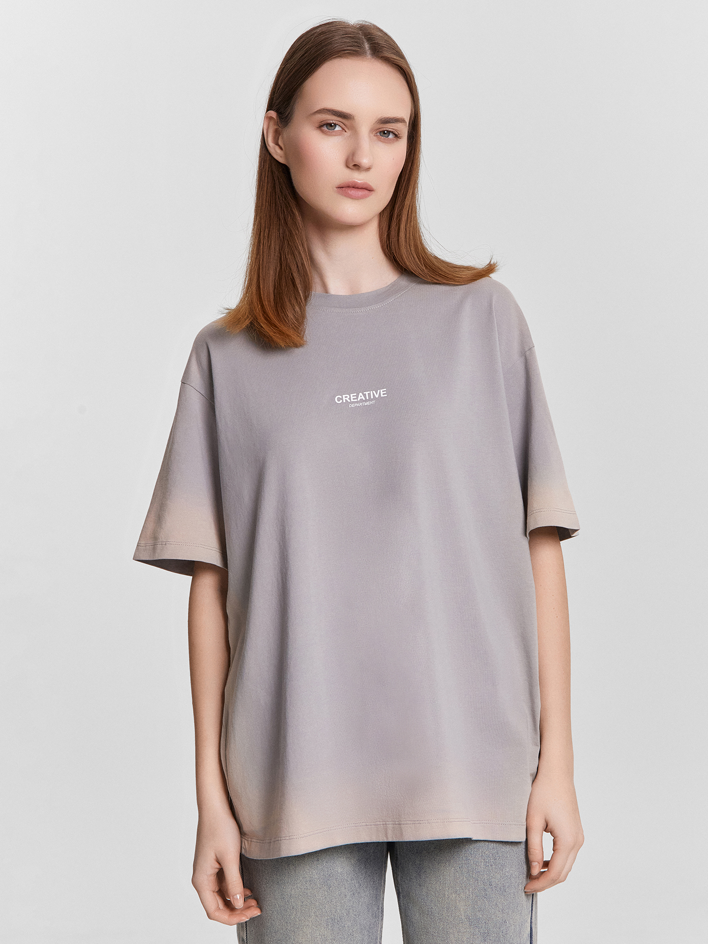 Футболка Mark Formelle (Марк Формэль) 112678-2/серый +печать1 - фото 3