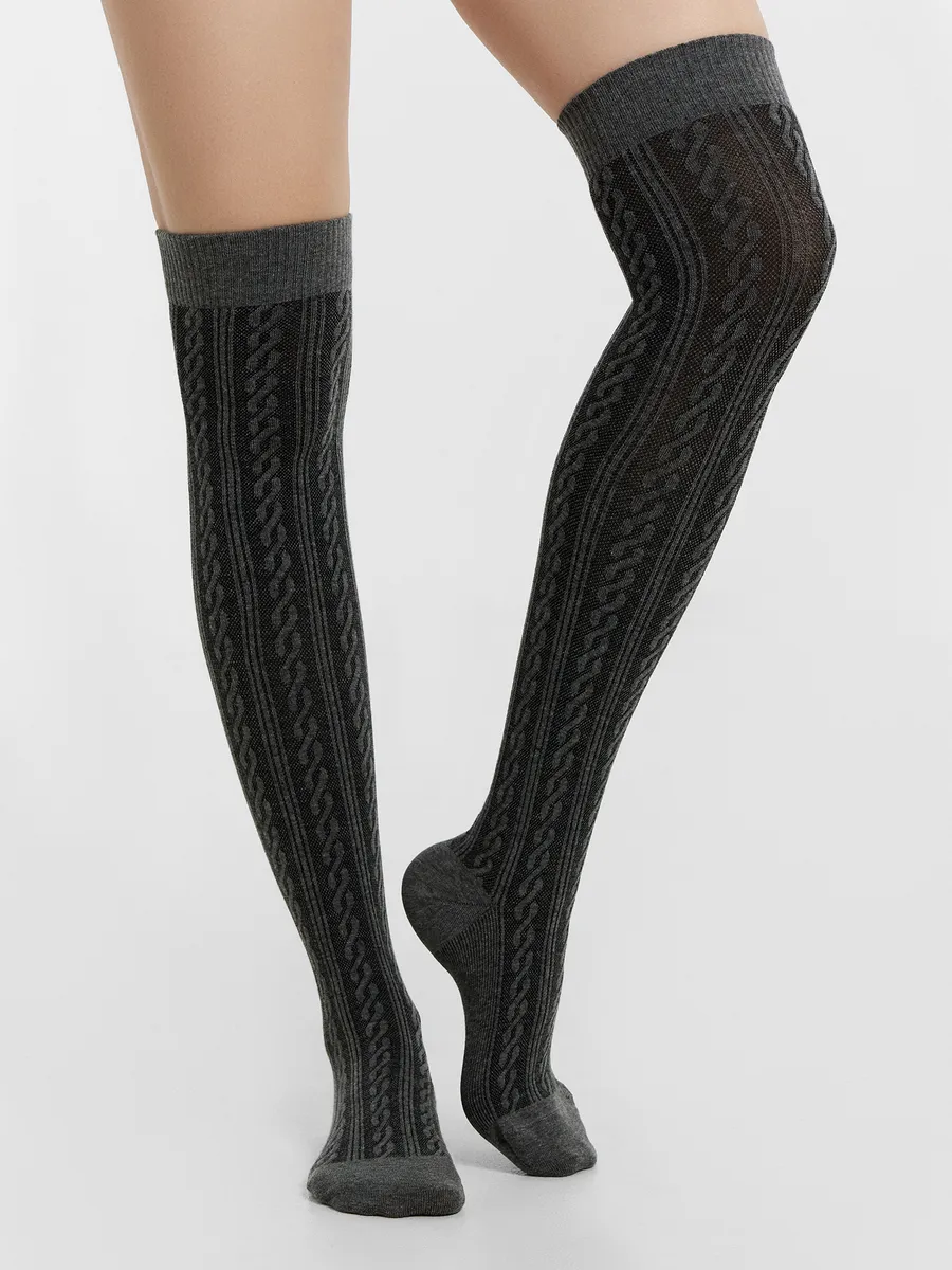 Гольфы Mark Formelle (Марк Формэль) 255K-488/т.серый меланж - фото 1