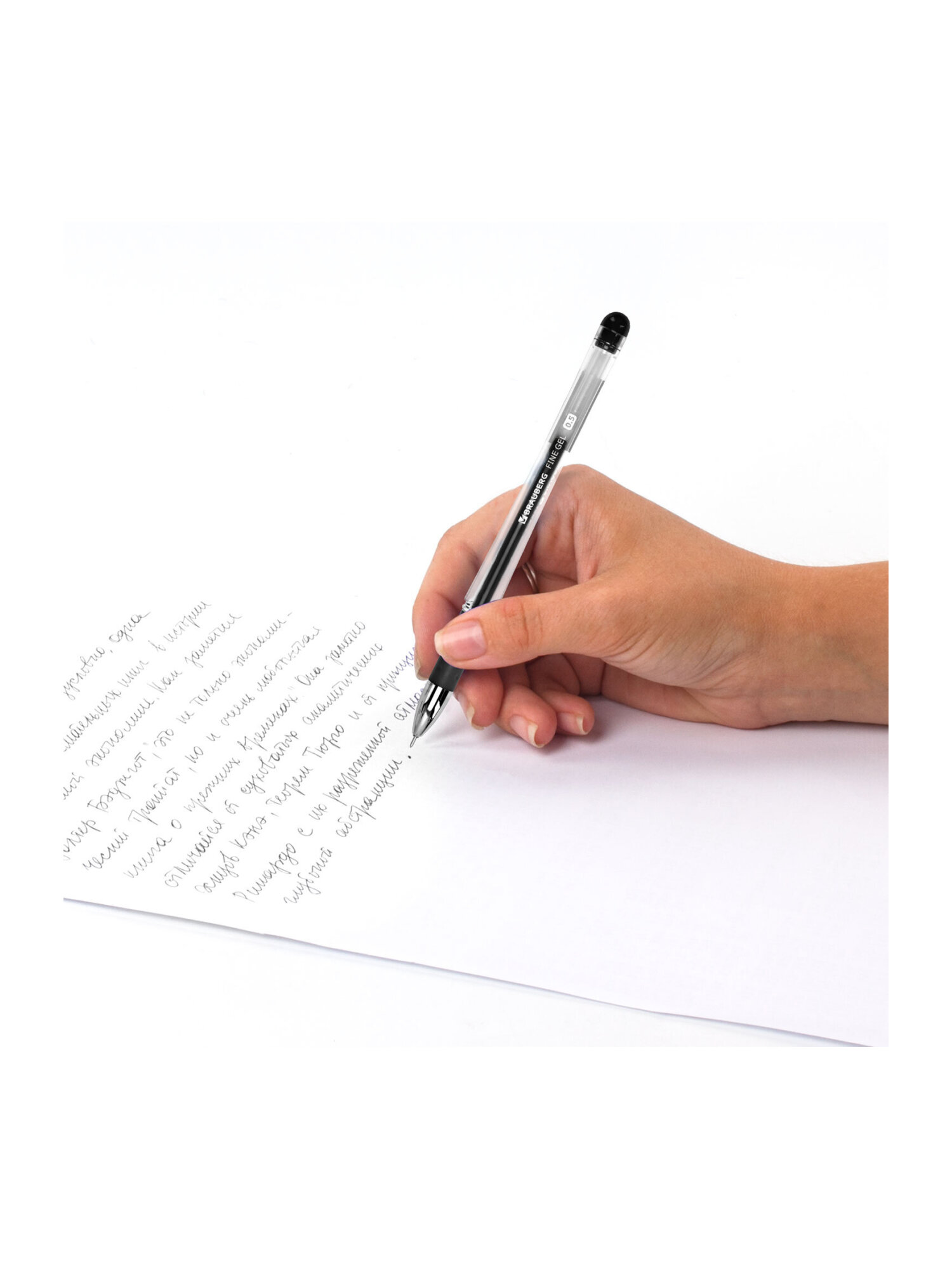 Ручка гелевая Brauberg 12 шт. - фото 8