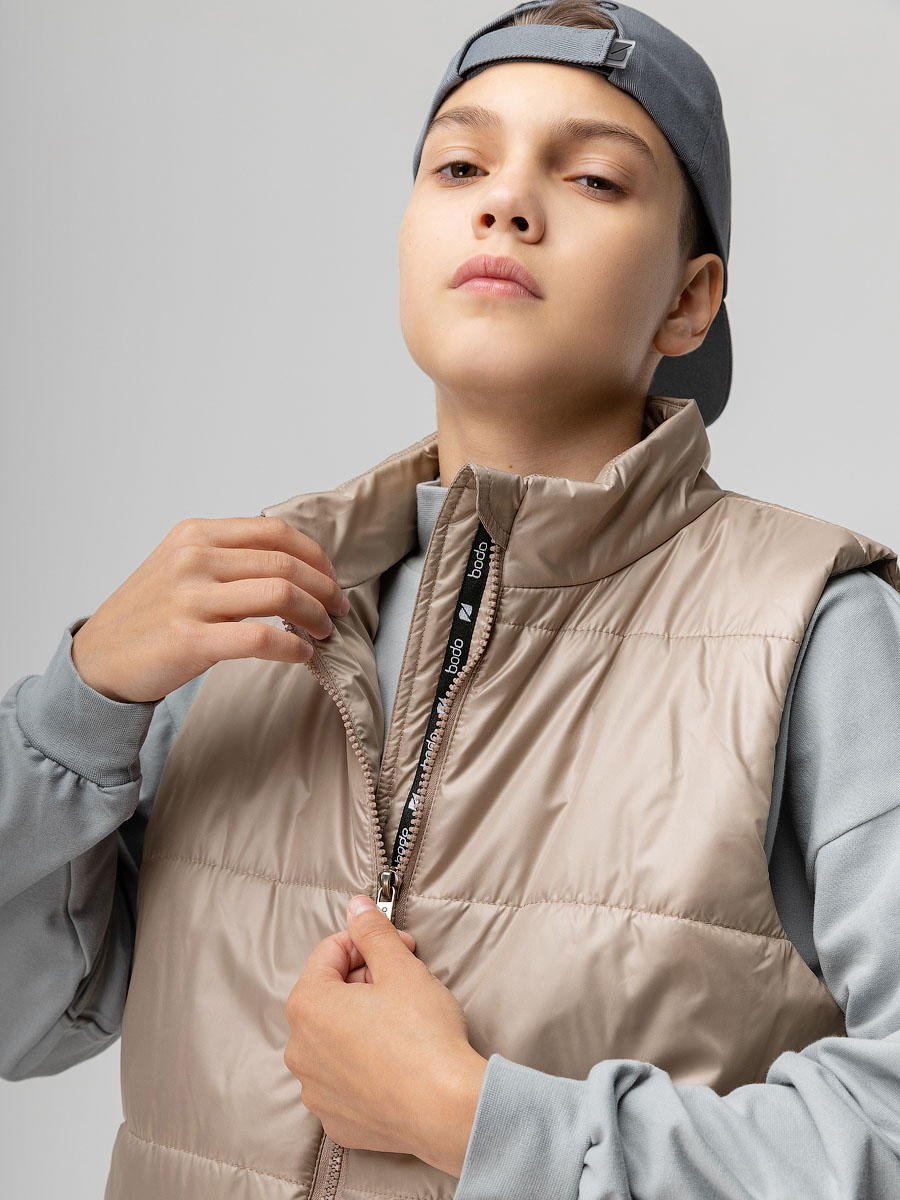 Жилет Bodo 41-10U_темно-бежевый - фото 9