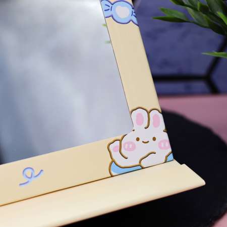 Зеркало настольное для макияжа iLikeGift Cute bunny yellow