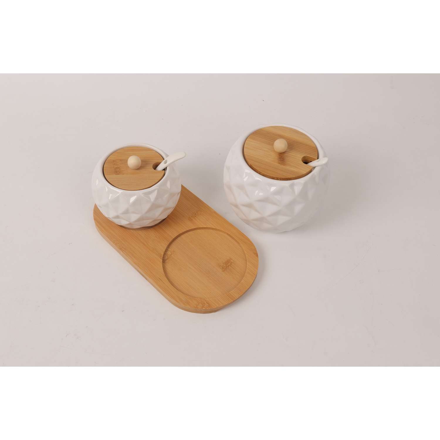 Набор керамических баночек ё для специй 2шт - фото 5