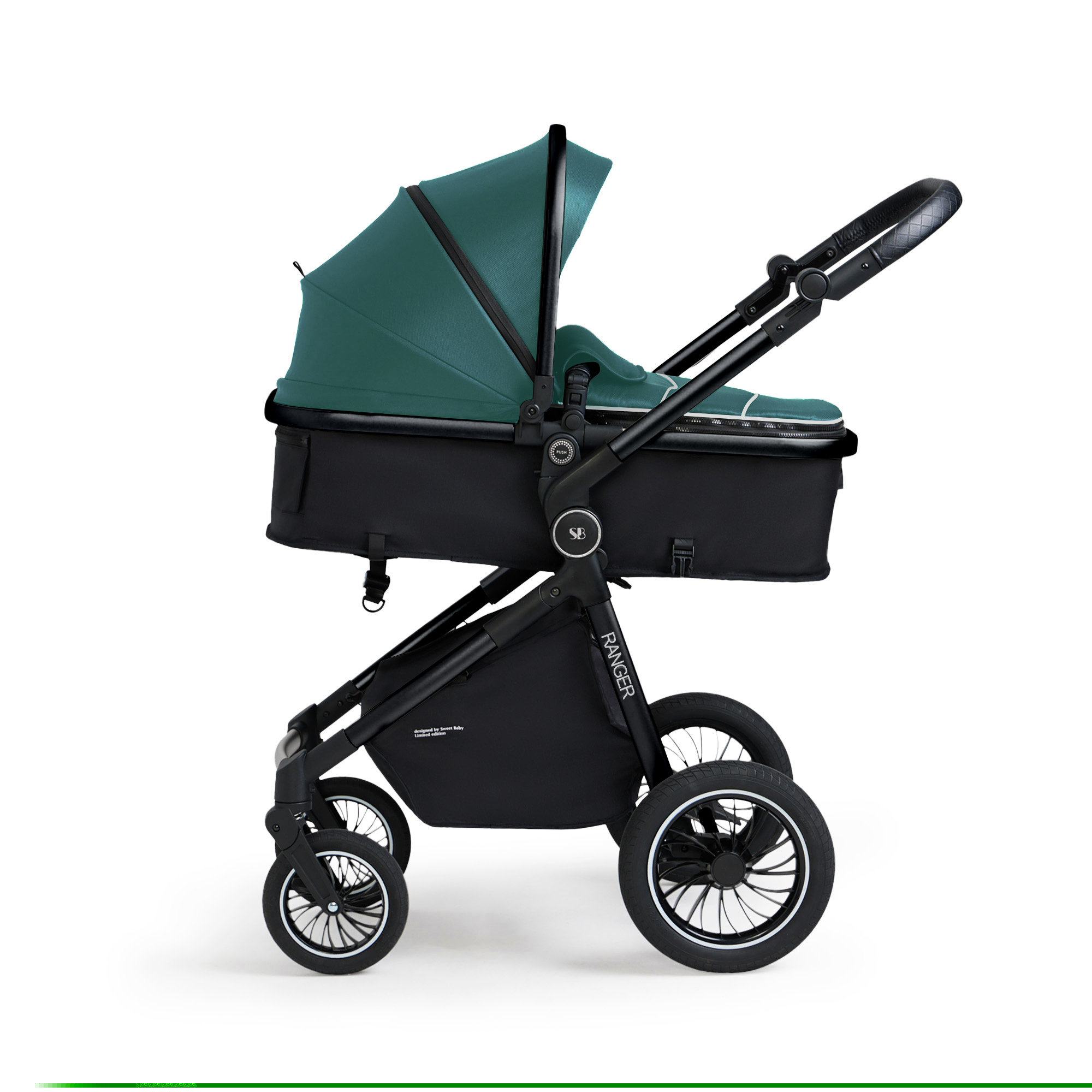 Коляска трансформер Sweet Baby зеленый - фото 30