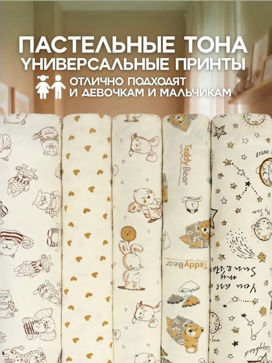 Пелёнка Bestroni 90х100 см 5 шт. - фото 11