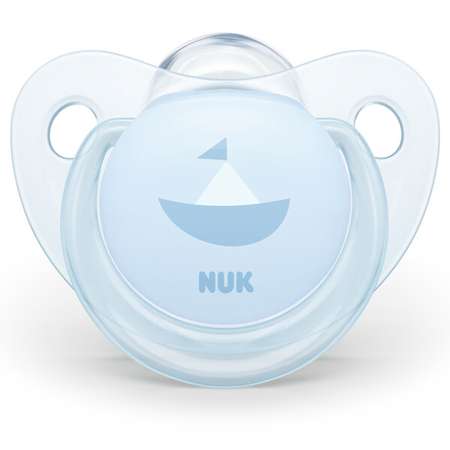 Пустышка Nuk латекс классическая от 6 мес. 1 шт. в ассортименте