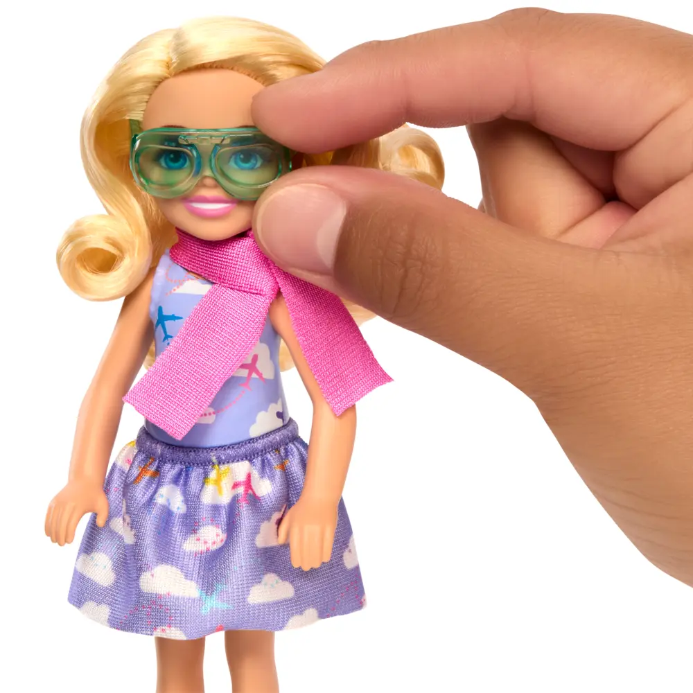 Кукла классическая Barbie Мини-самолет Челси HTK38 HTK38 - фото 6