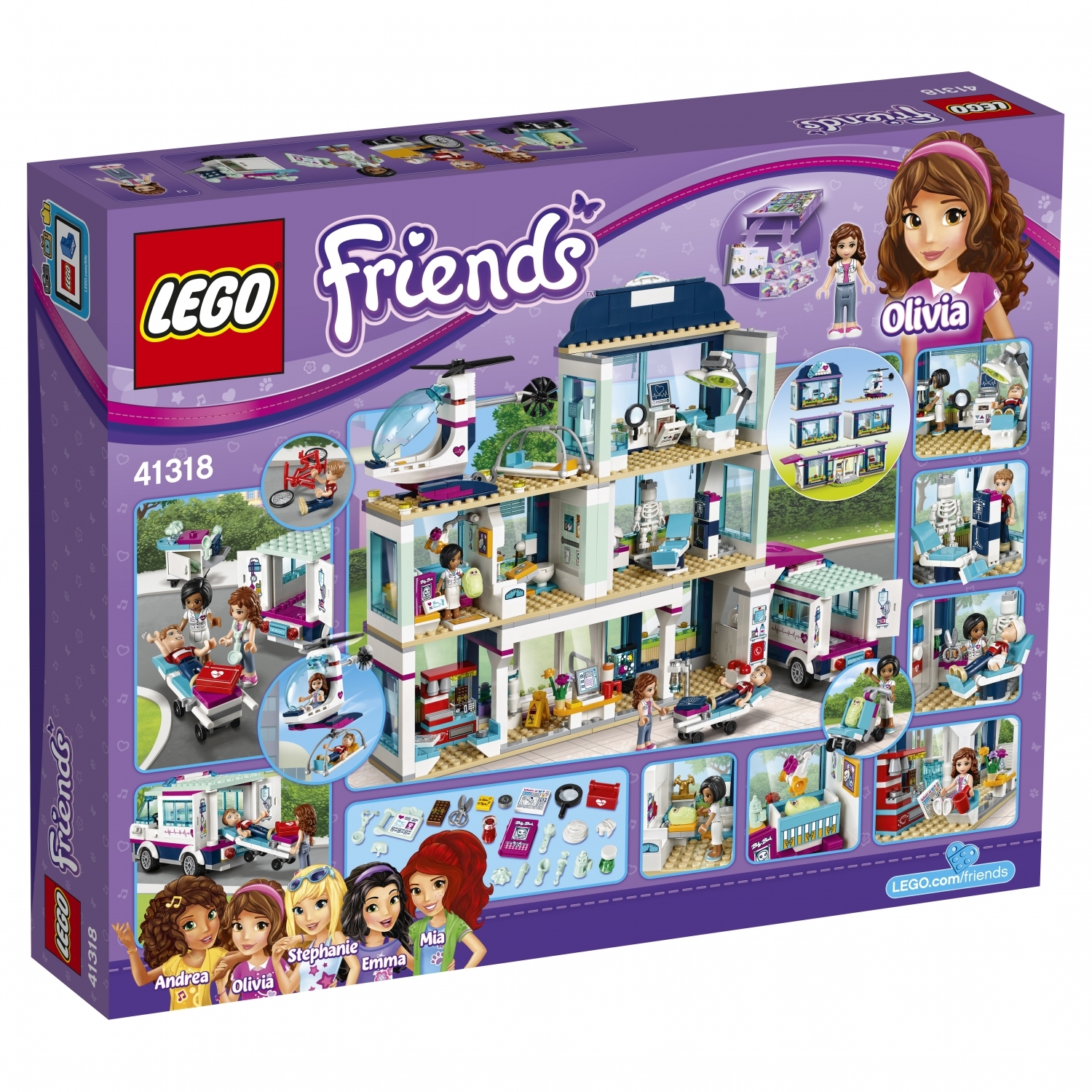 Конструктор LEGO Friends Клиника Хартлейк-Сити блочный - фото 3