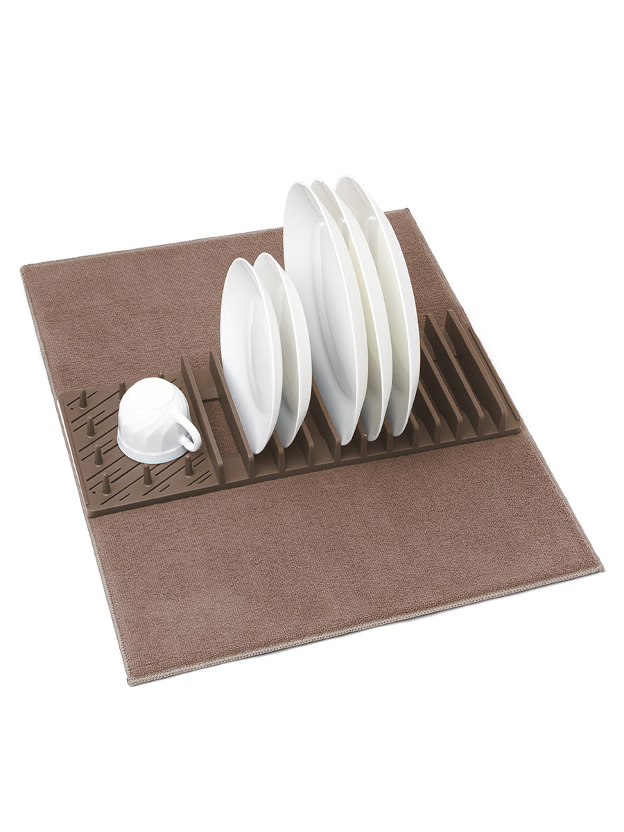 Набор для сушки посуды DeNASTIA бежевый T000346 - фото 2