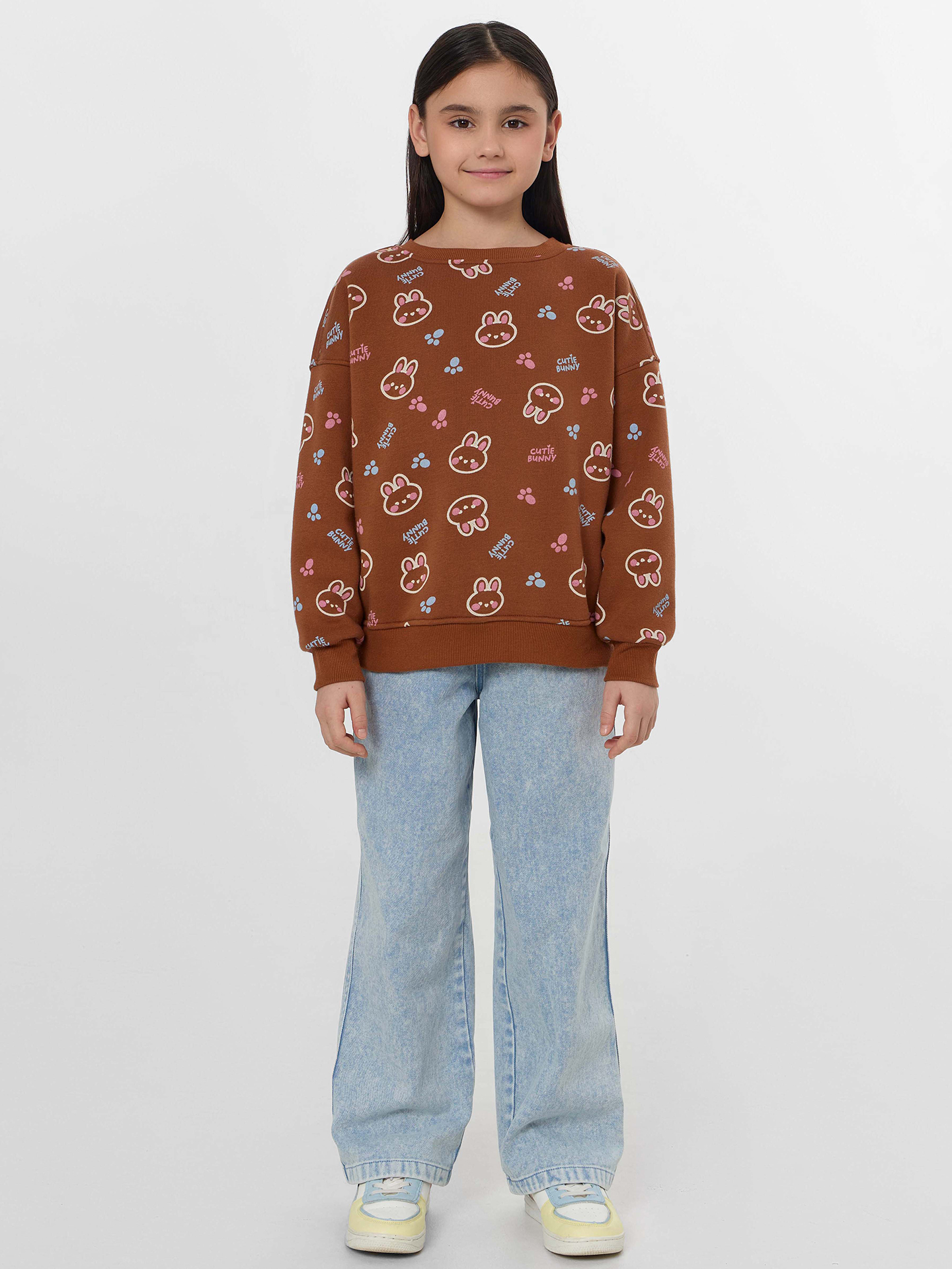 Свитшот Mark Formelle (Марк Формэль) 127978/кролики на карамельном - фото 3