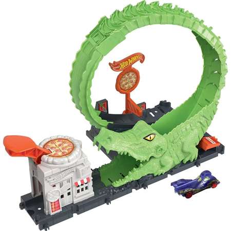 Набор игровой Hot Wheels City Gator Loop Attack HKX39