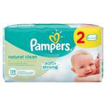 Влажные салфетки Pampers Natural Clean 2 упак. 64 шт.