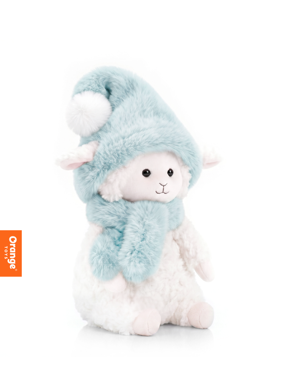 Мягкая игрушка Orange Toys Овечка в голубой шапочке 20 см - фото 2