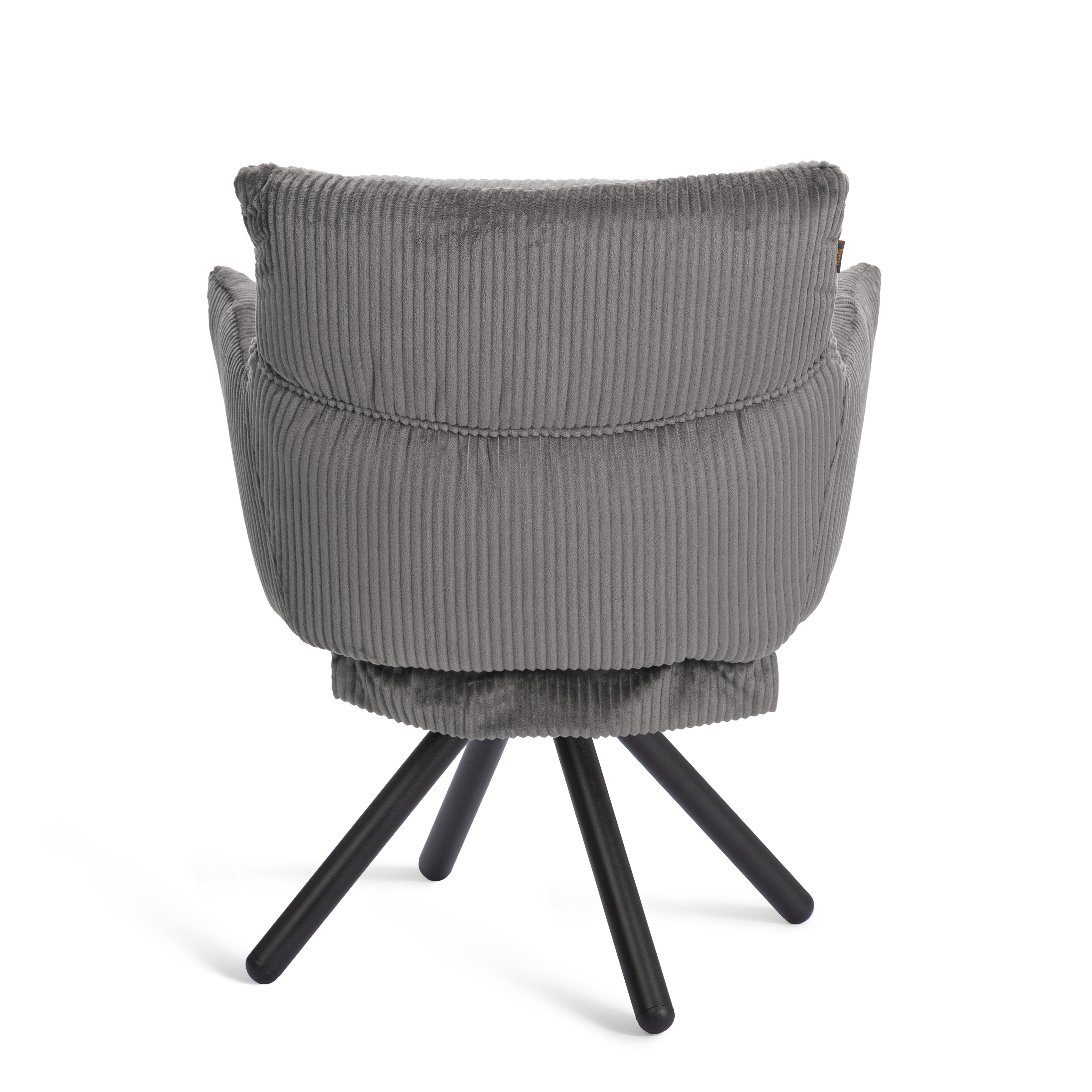 Стул TETCHAIR Флаффи опора 360 вельвет серый - фото 4