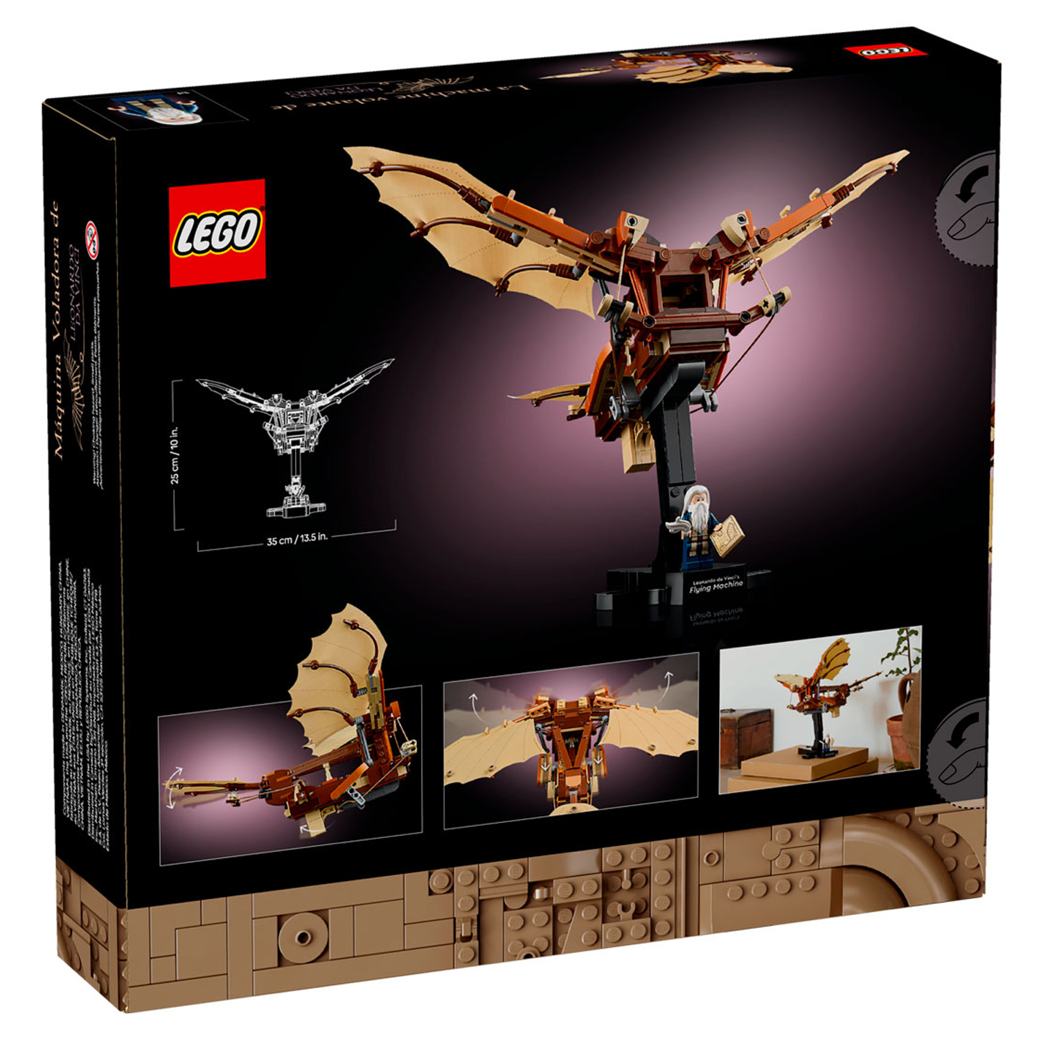 Конструктор LEGO Icons Летающая машина Да Винчи блочный - фото 9