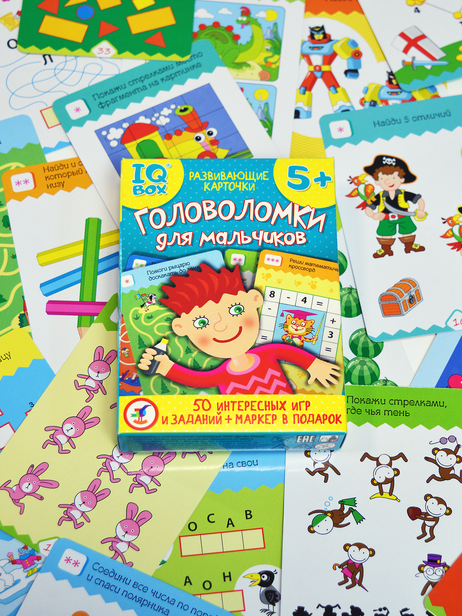 Игра развивающая Дрофа-Медиа IQ Box. Головоломки для мальчиков 4299 - фото 8