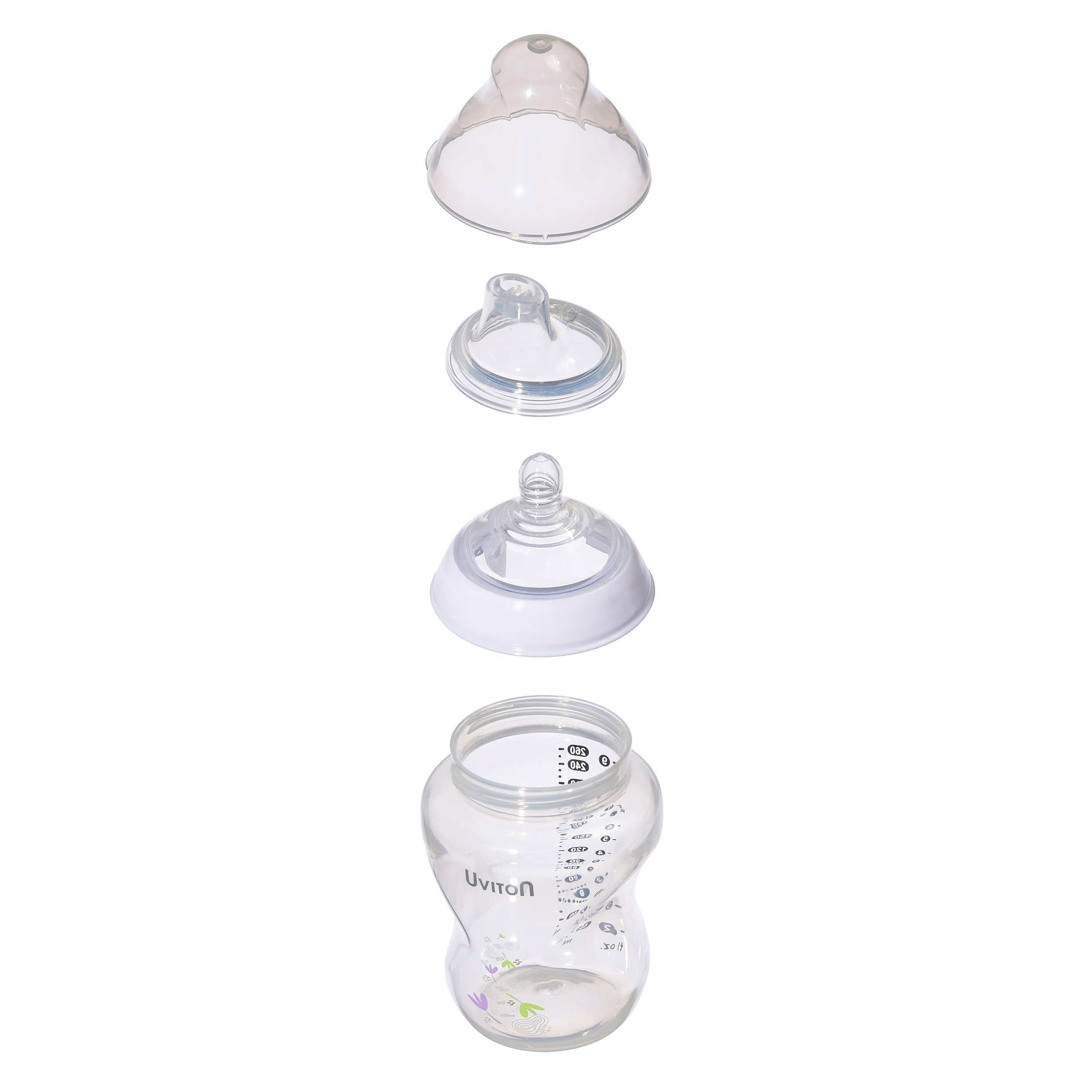 Бутылочка Uviton Anti-Colic 260 мл в ассортименте - фото 9