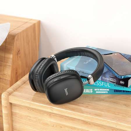 Bluetooth-гарнитура hoco W35 BT 5.3 AUX microSD черный