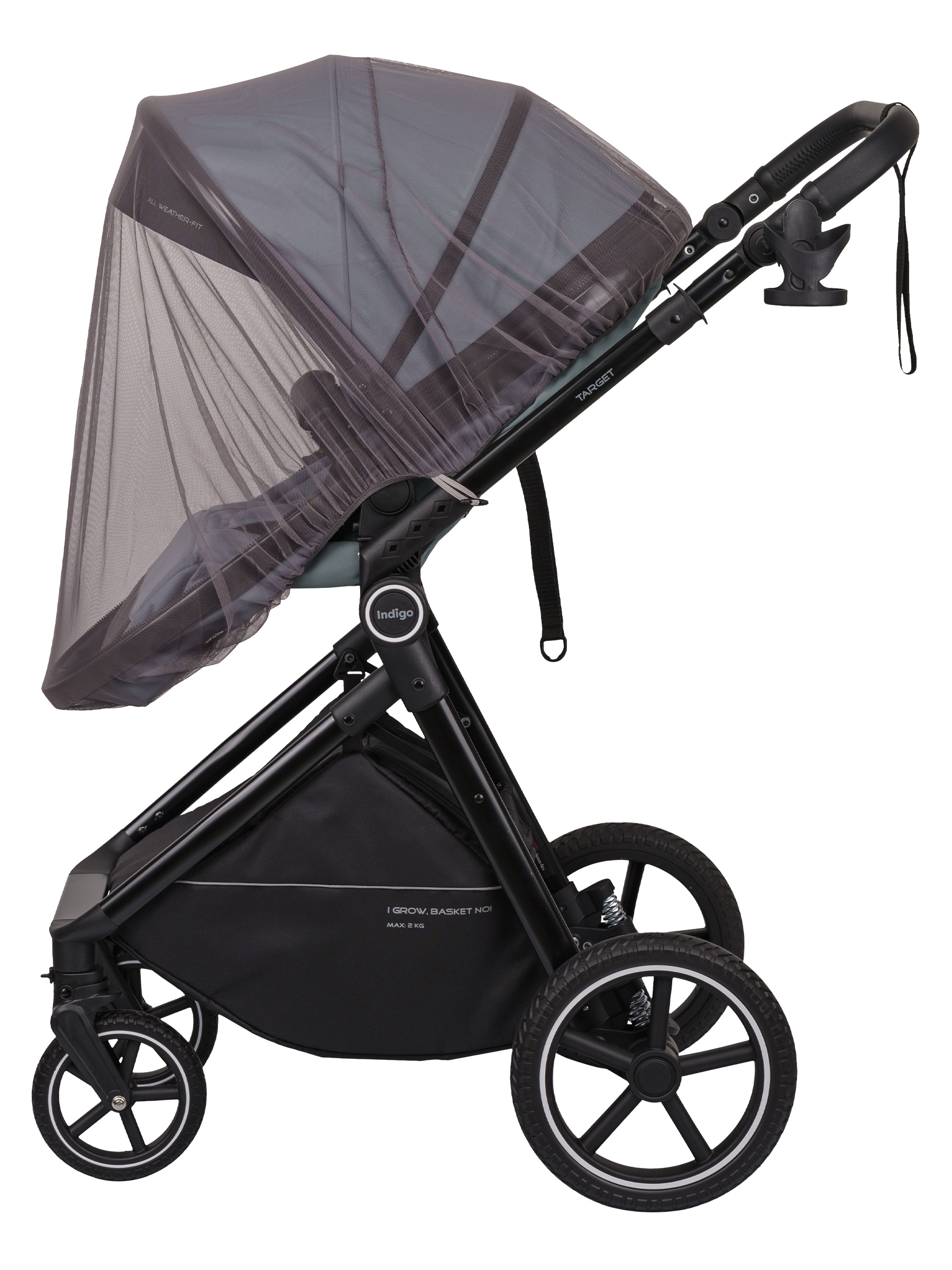 Коляска трансформер Indigo TARGET 3в1 зеленый - фото 28