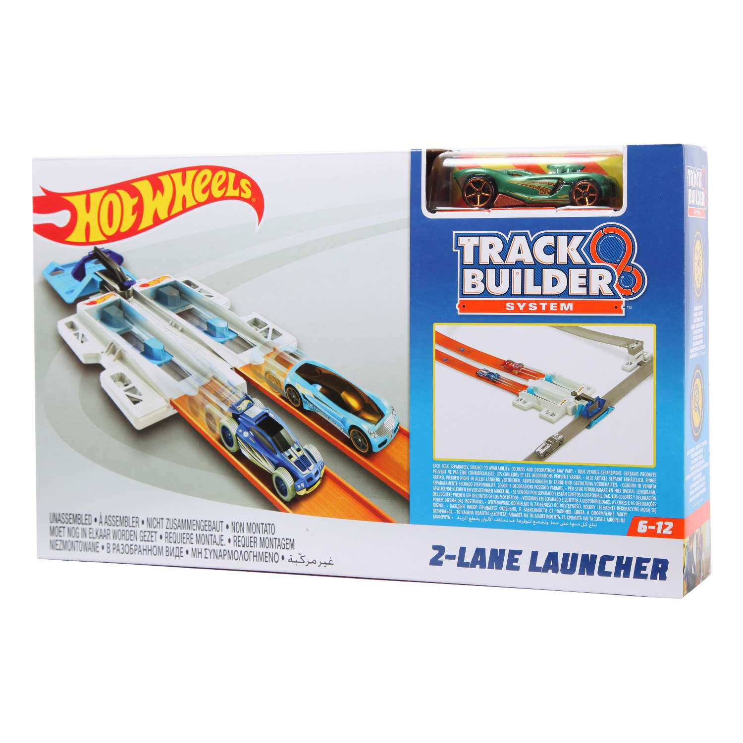 Дополнительная секция Hot Wheels 2-полосная пусковая установка с пусковой установкой DNH84 - фото 18