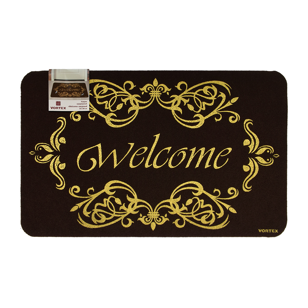 Коврик придверный Welcome Vortex Коврик придверный Welcome ажурный 50*80см - фото 6