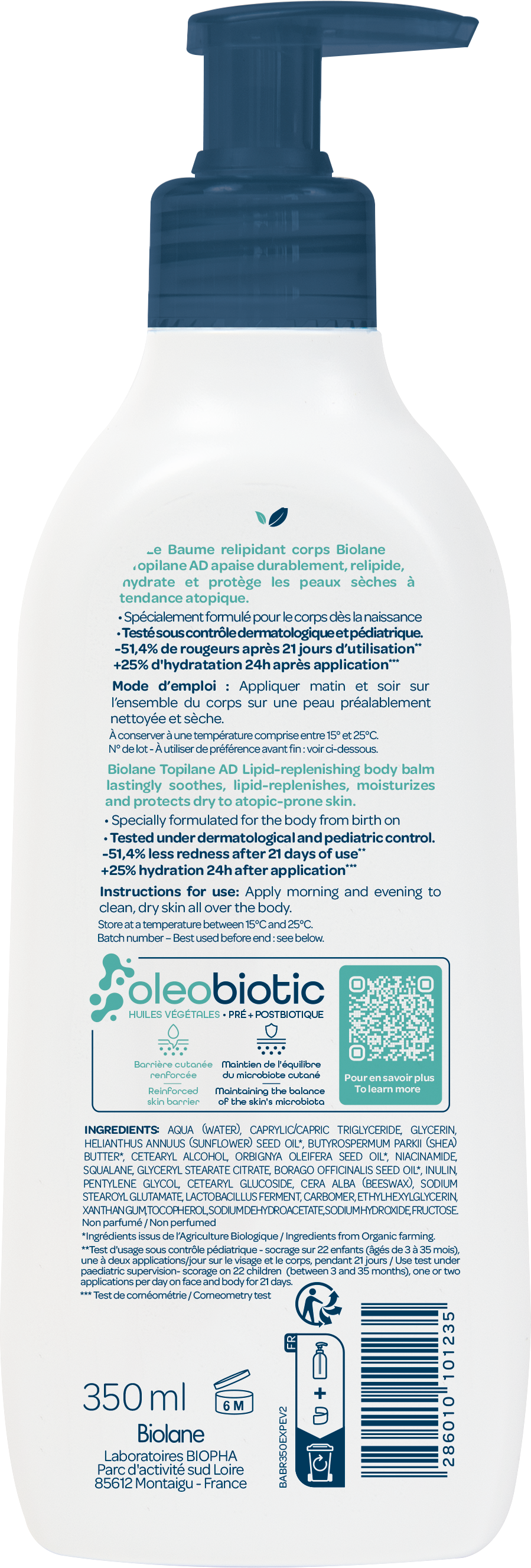 Крем Biolane 350 мл - фото 2