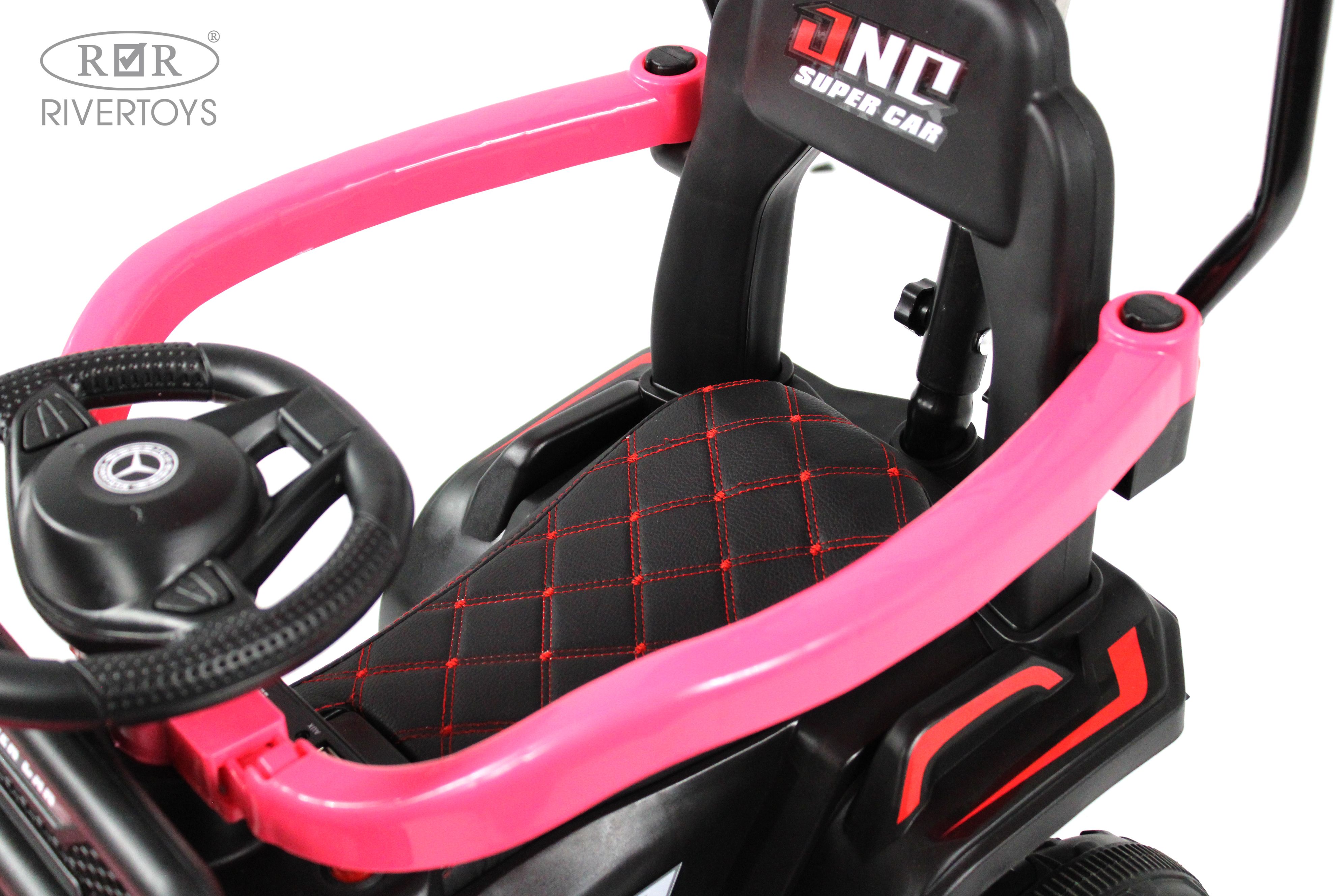 Электромобиль RIVERTOYS G005GG-PINK С пультом ДУ - фото 15