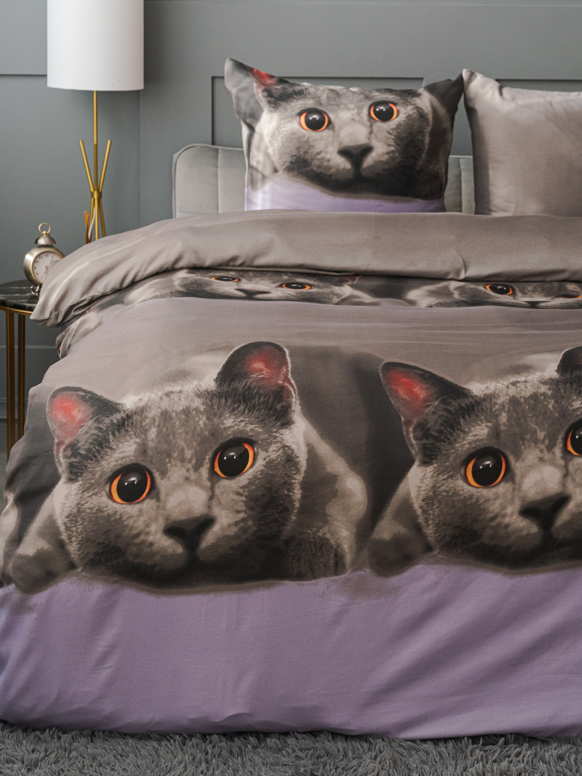 Комплект постельного белья PAVLine Котик двуспальный - фото 14