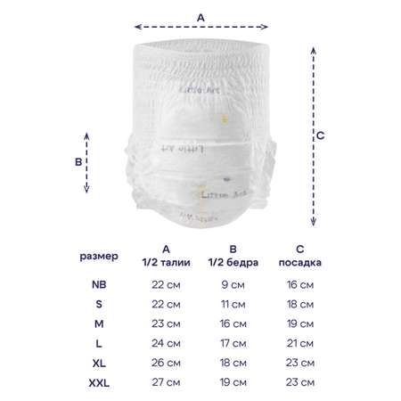 Трусики Little Art XXL 17 шт.