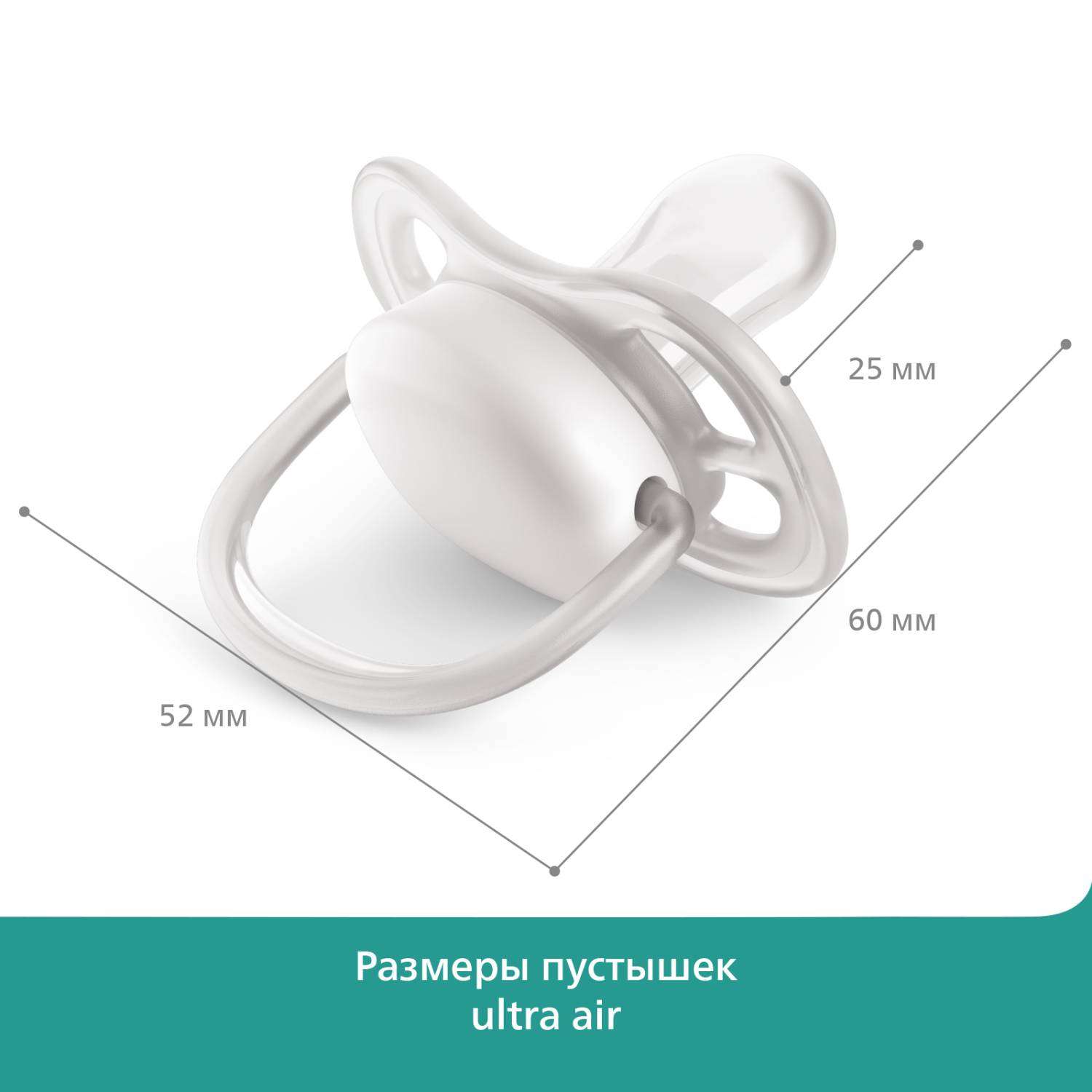 Пустышка Philips Avent ортодонтическая от 0 мес. 2 шт. - фото 7