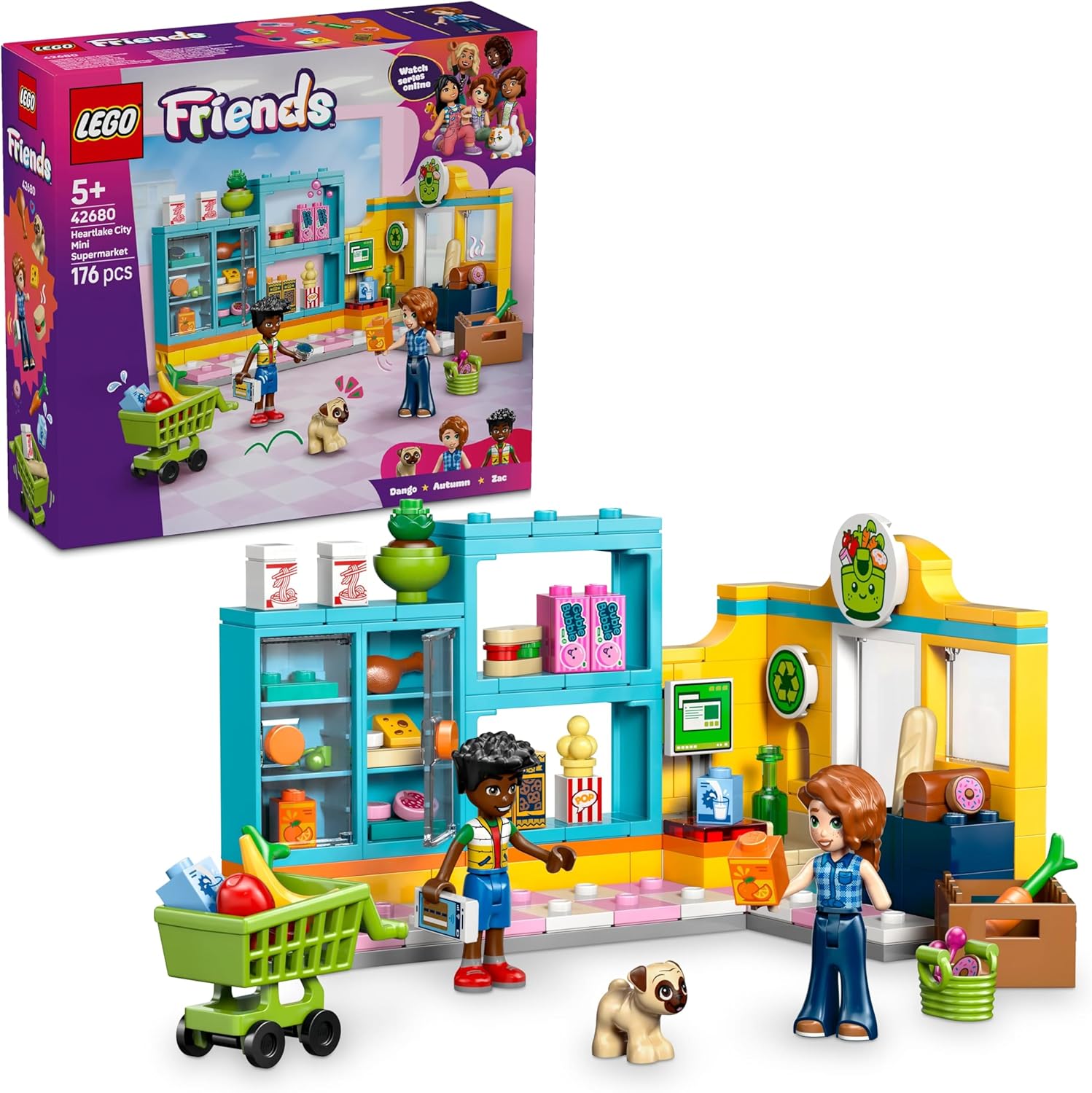 Конструктор LEGO Friends Минимаркет Хартлейк-сити 176 дет. - фото 1