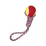 Игрушка для собак Beroma мяч красно-желтый на канате