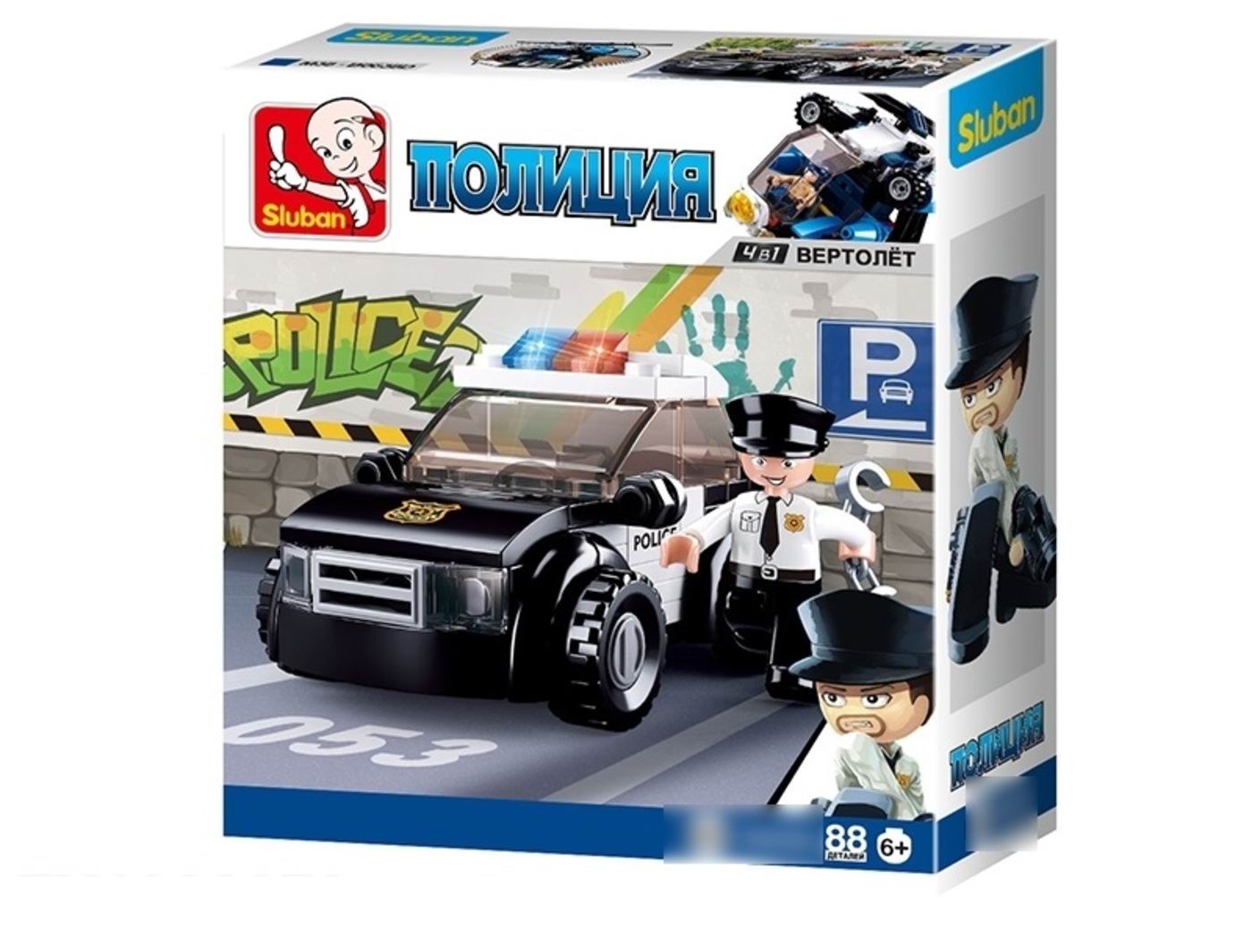Конструктор SLUBAN Патрульная машина - фото 3