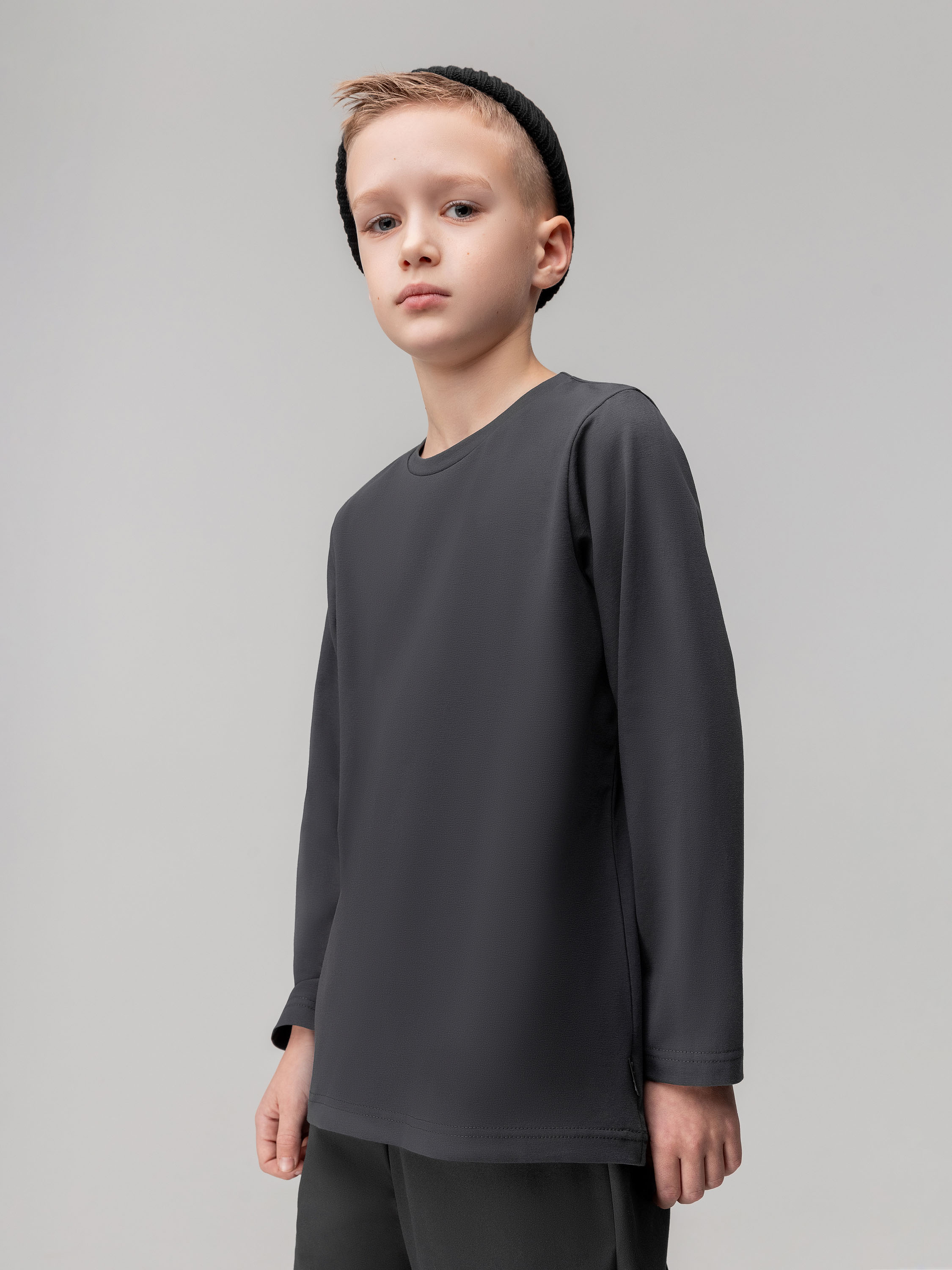 Лонгслив Bodo 7-289MU_темно-серый (салатовый) - фото 5