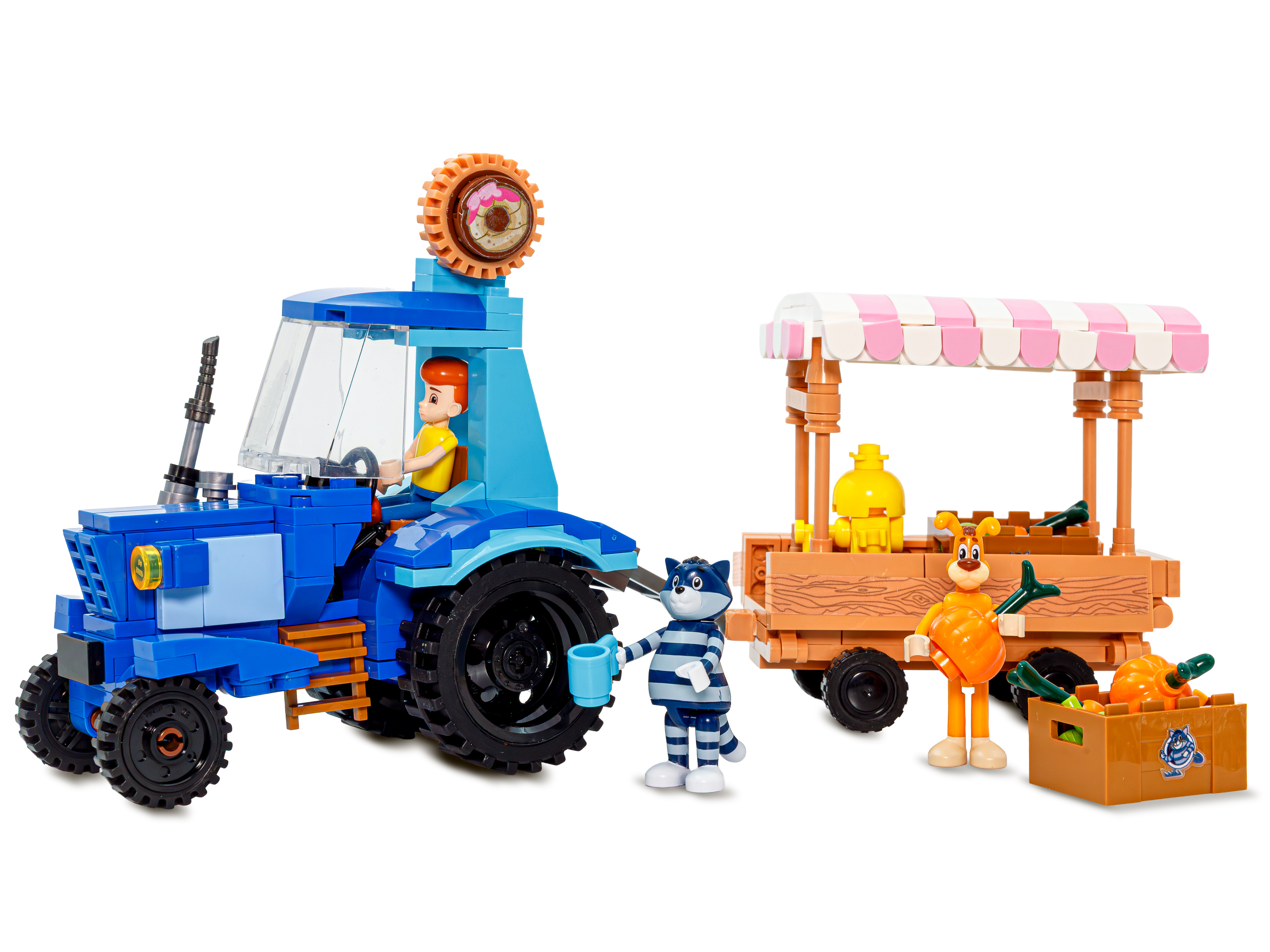 Конструктор Союзмультфильм Простоквашино Фудтрактор 379 дет. - фото 3