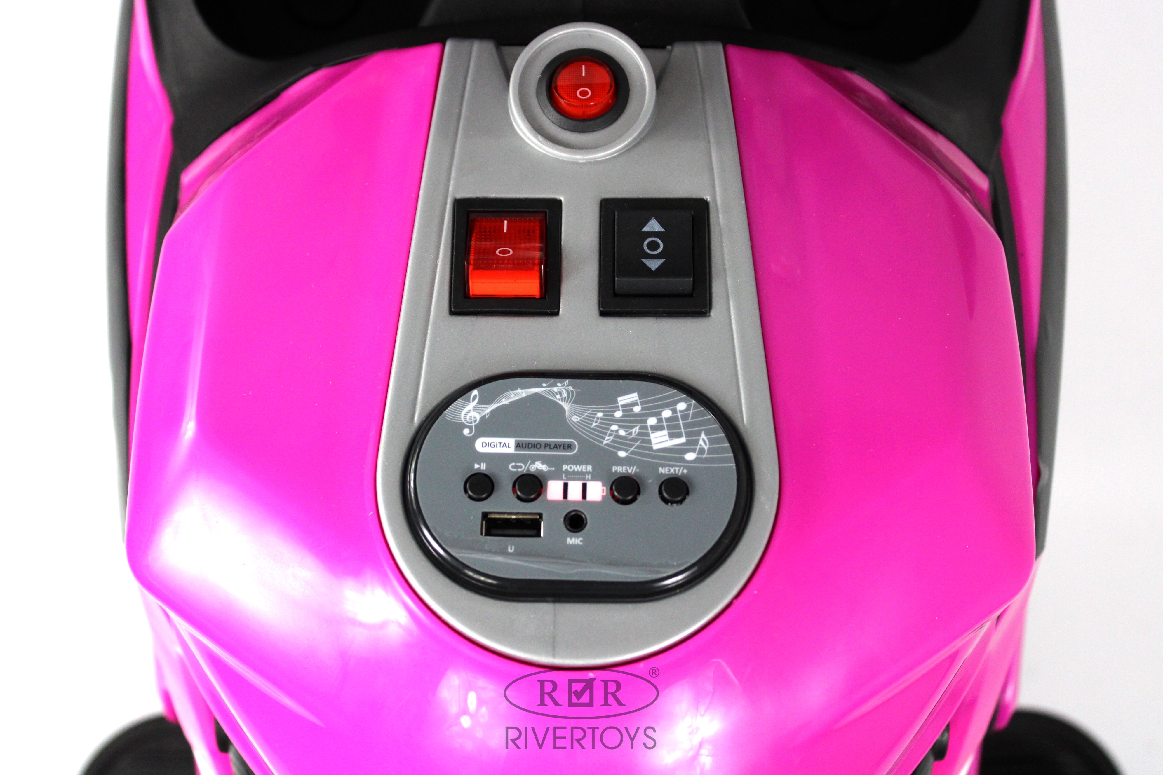 Электромобиль RIVERTOYS C005MC-PINK - фото 16