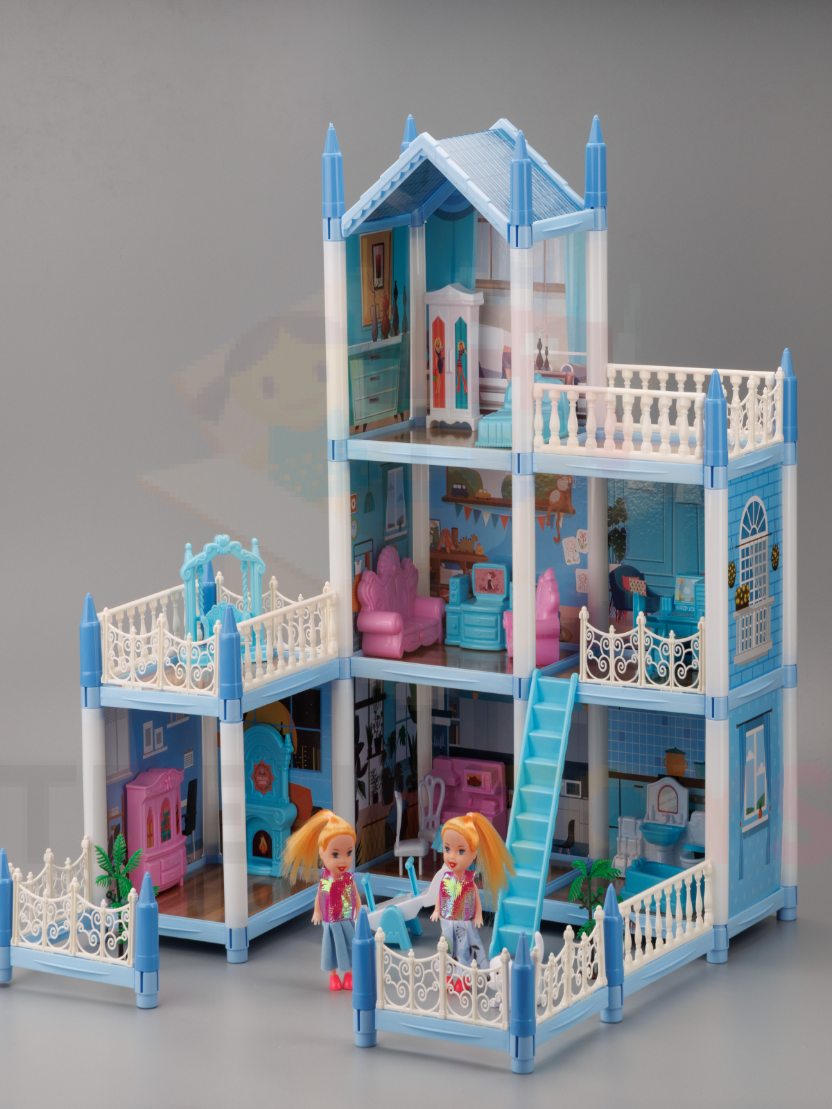 Домик для кукол TrendToys 52 см с мебелью LDG103 - фото 1