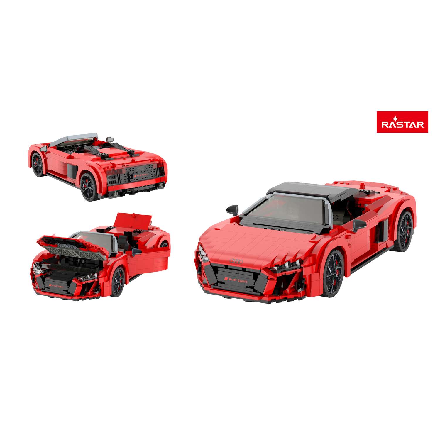 Конструктор Rastar Audi R8 Spyder блочный - фото 2