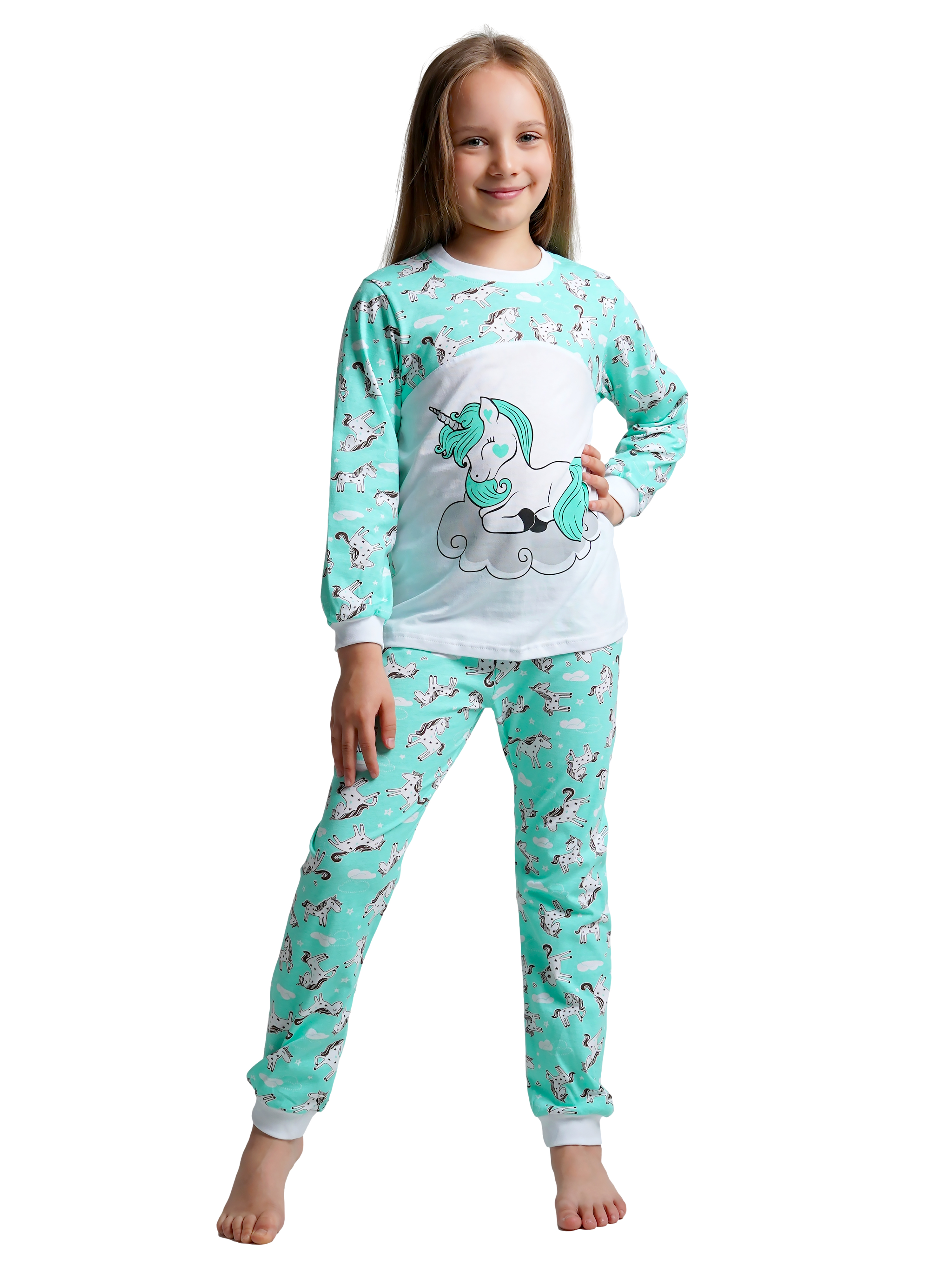 Пижама ДО-Детская Одежда 0025К/мятный - фото 1