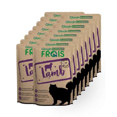 Консервированный корм Frais Classique для взрослых кошек с ягненком 85 г х 16 шт