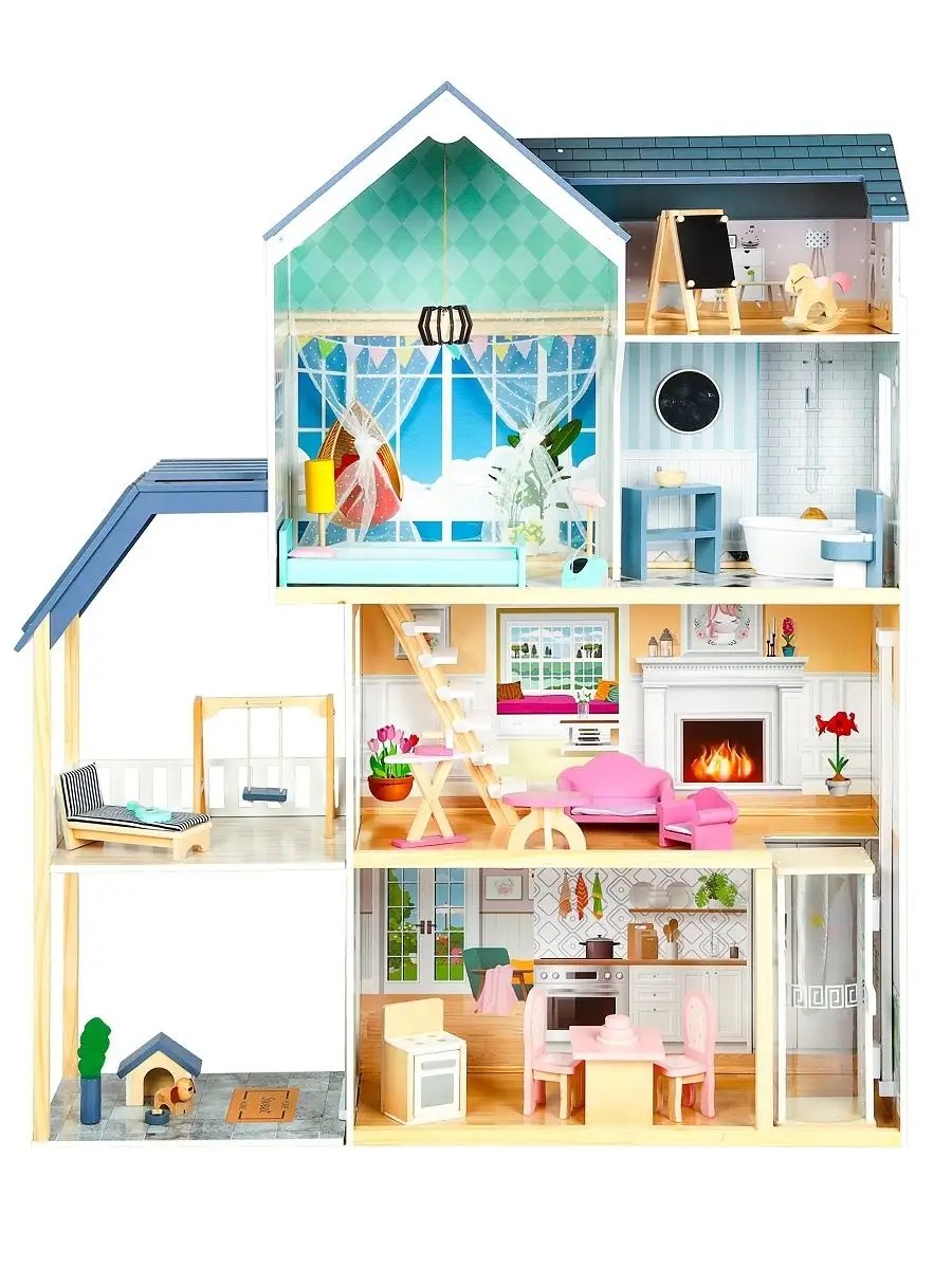 Домик для кукол PAREMO 138 см с мебелью PD320-08 - фото 20