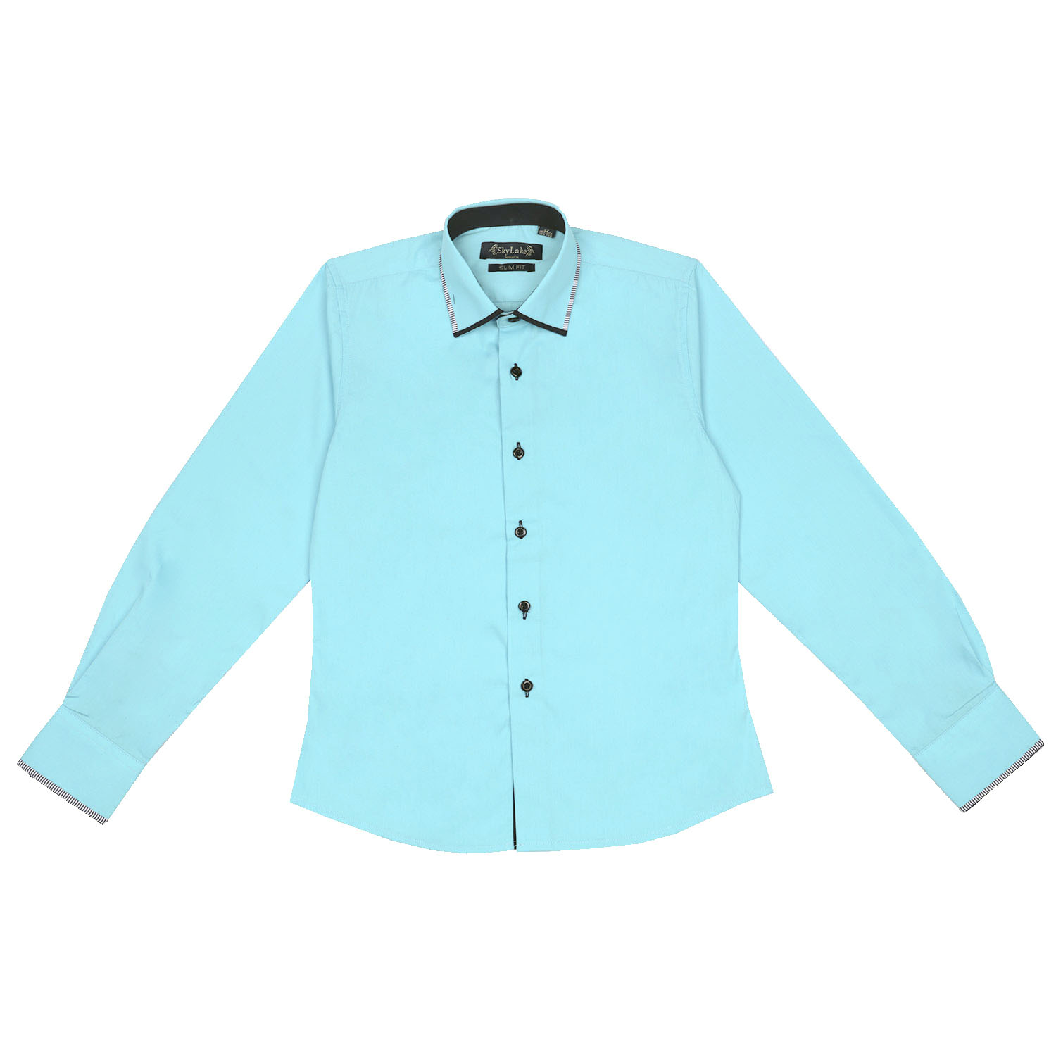 Рубашка Sky Lake 1201 PREMIUM SLIM FIT циан - фото 1