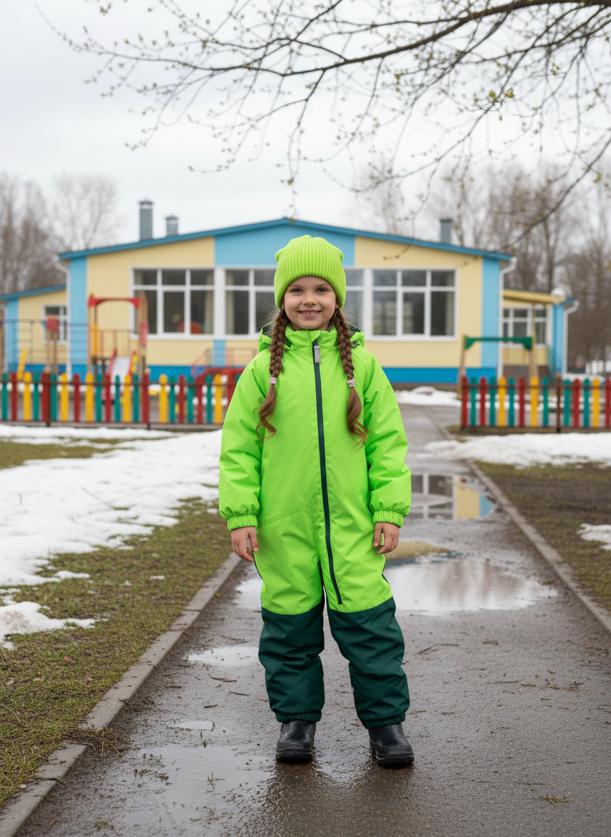 Комбинезон Arctic kids 30-042 зеленый - фото 3