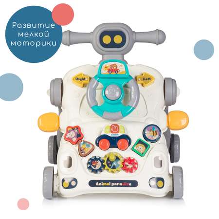 Ходунки - каталка с игровым столиком Babyhit Multi Toy grey