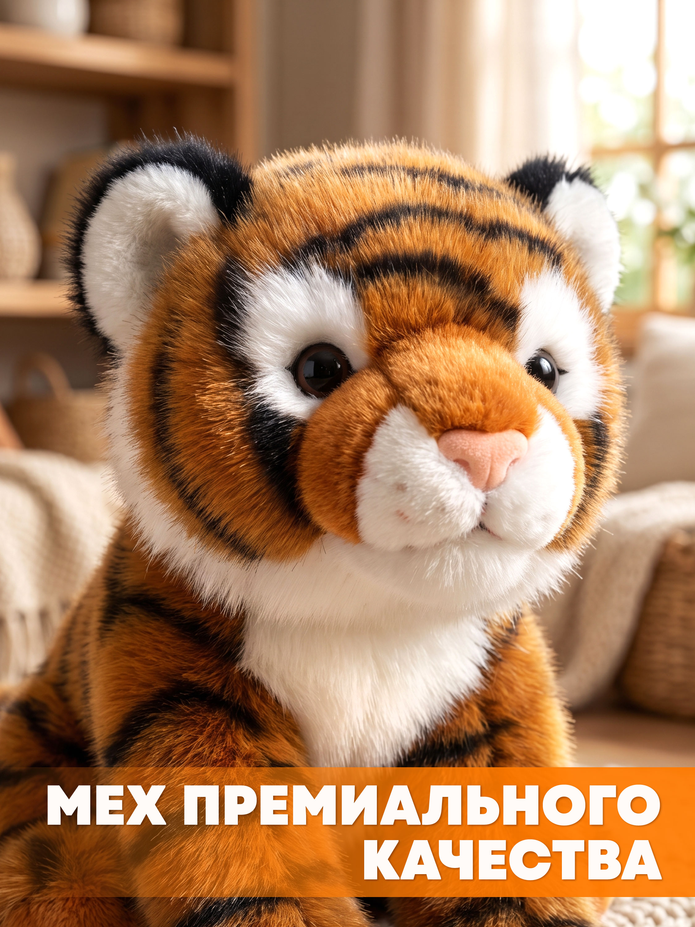 Мягкая игрушка Milli Pollin тигрёнок 25 см - фото 7
